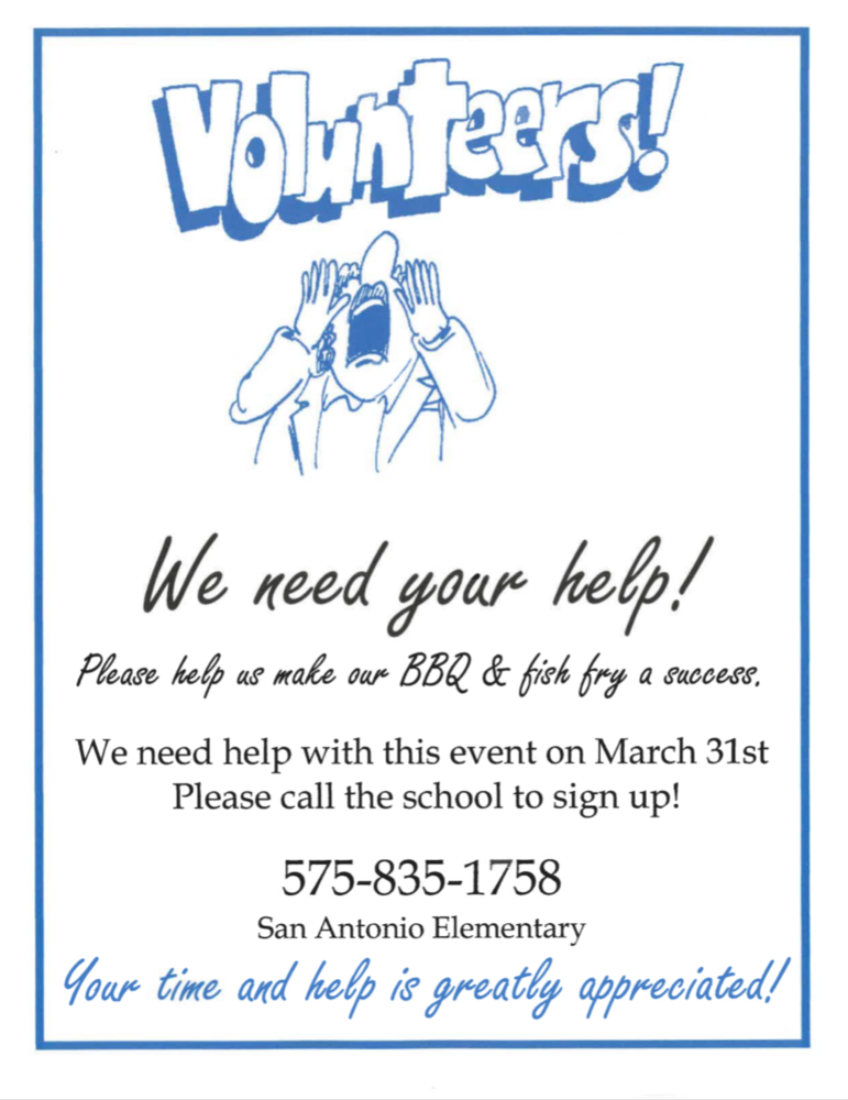Volunteers Needed!
